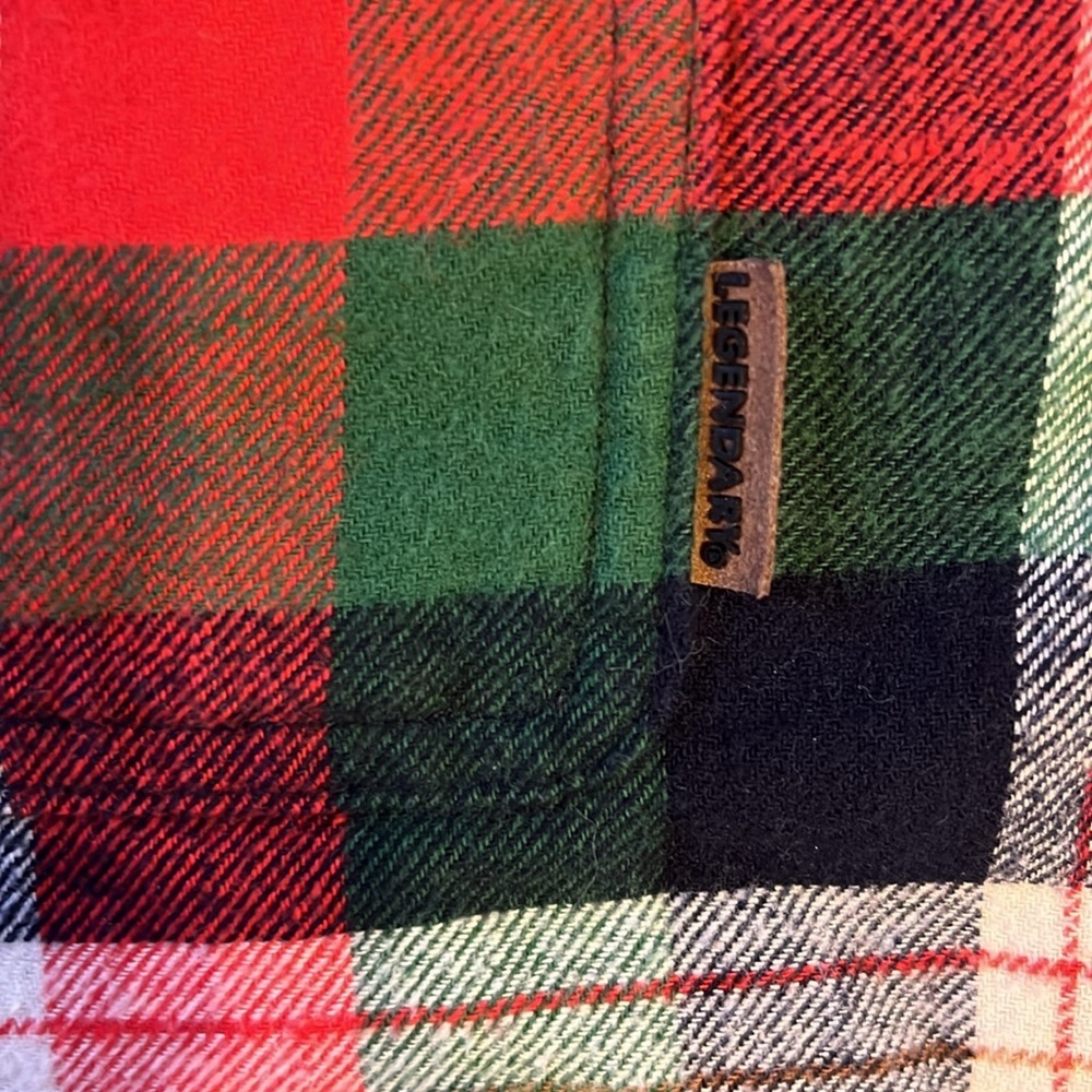 Legendary Whitetails Men's Buck Camp Flannel Long Sleeve Plaid Corduroy Cuffs XL - Picture 8 of 10